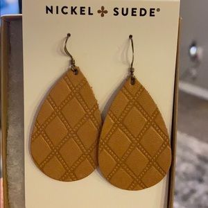 Nickel & Suede size Small camel mosaic